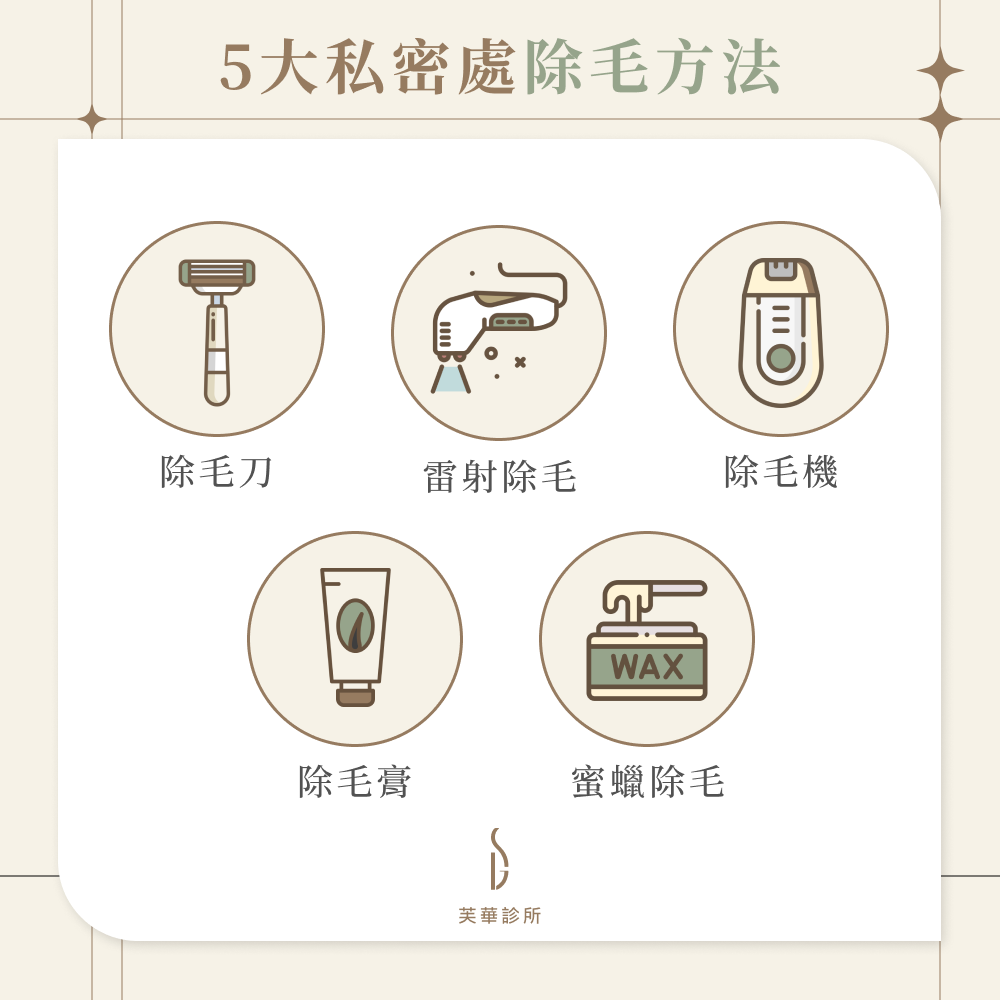 5大私密處除毛方法