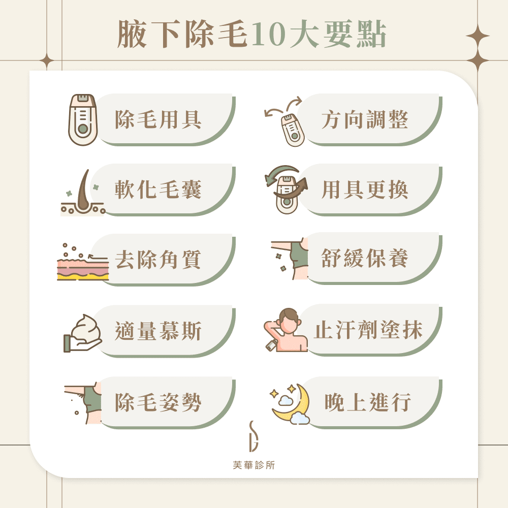 腋下除毛10大要點